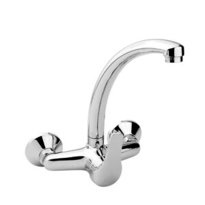 Grifo monomando de cocina caño alto empotrado serie saona