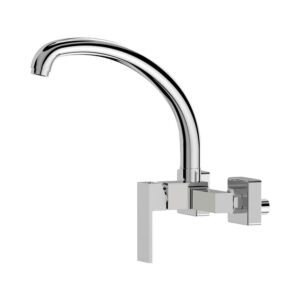 Grifo monomando de cocina caño alto empotrado serie getaria