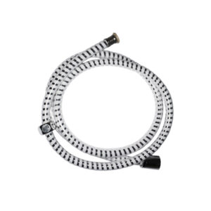 Flexo de ducha blanco/cromo 1,5 m