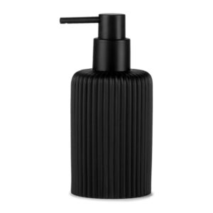 Dispensador resina negro mate ø7 x 16 cm