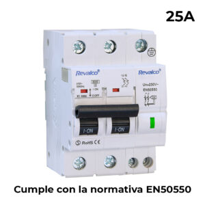Iga 2p 25a c 10ka - proteccion contra sobretensiones permanente segun normativa en-50550