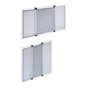 Mosquitera extensible blanca 70 x 50 cm, 2 piezas