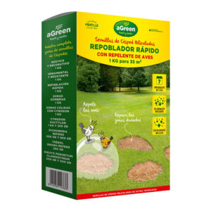Césped repoblado rapido con repelente para aves 1 kg