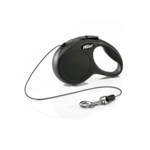 Correa extensible flexi classic 5 m de cinta talla s hasta 12 kg color negro