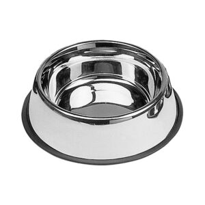 Comedero acero inoxidable antideslizante 0,45 l ø19 cm