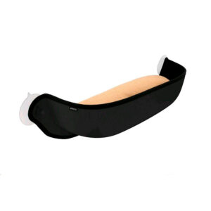 Cama para gatos con ventosas para ventana color negro 65 x 18 x 25 cm